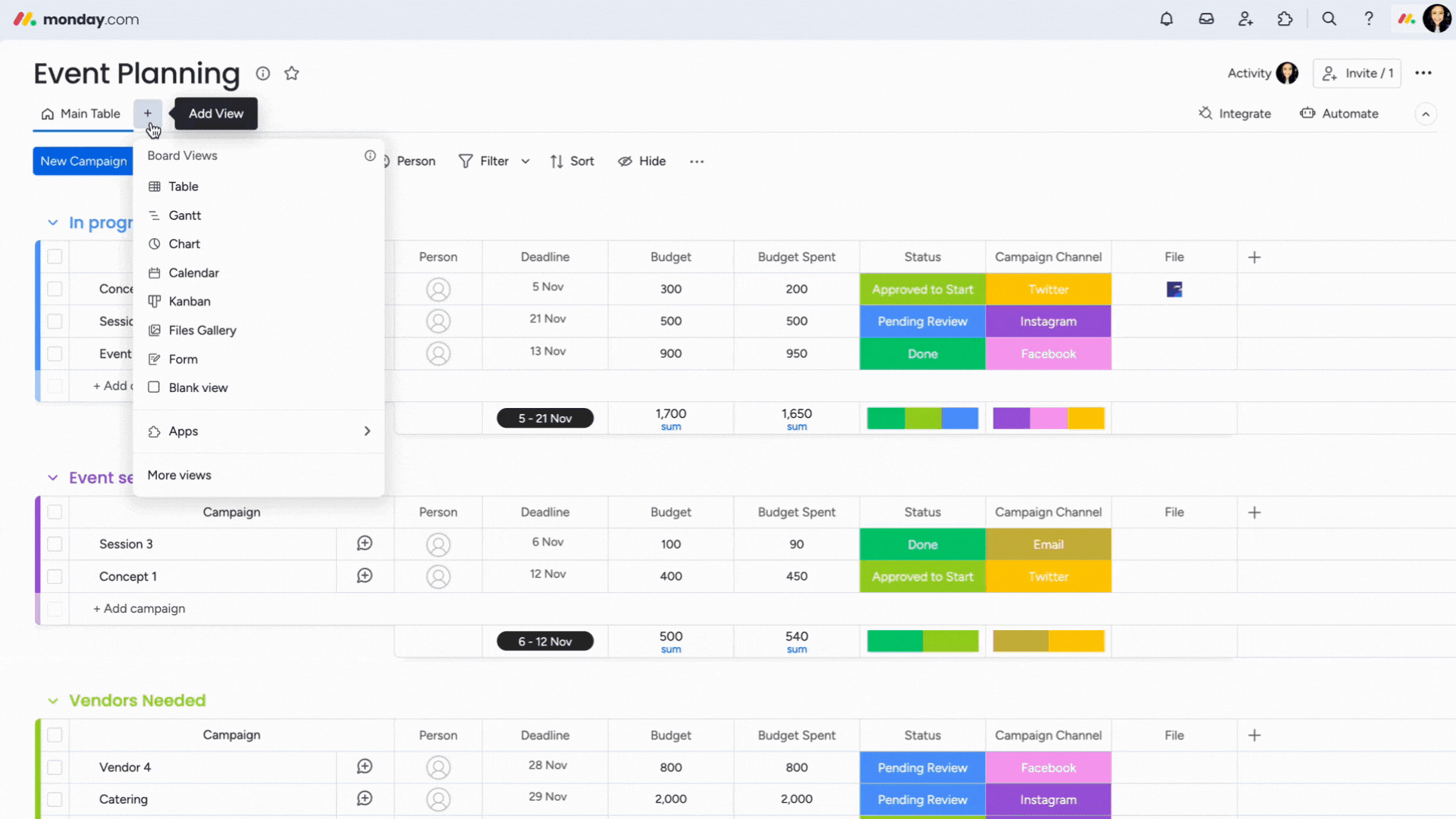 Dashboard Llama Widget- Board View.gif