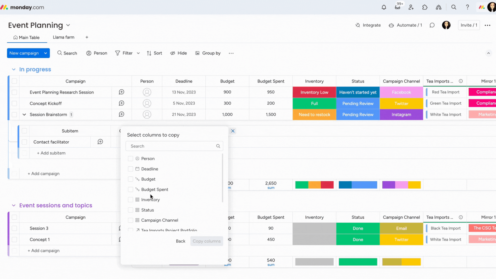 BC- Subitems choose parent columns.gif