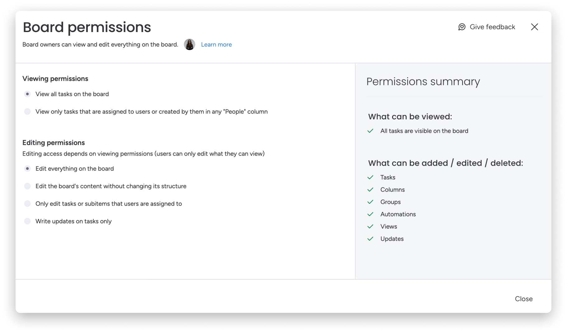Permissions on monday.com – Support