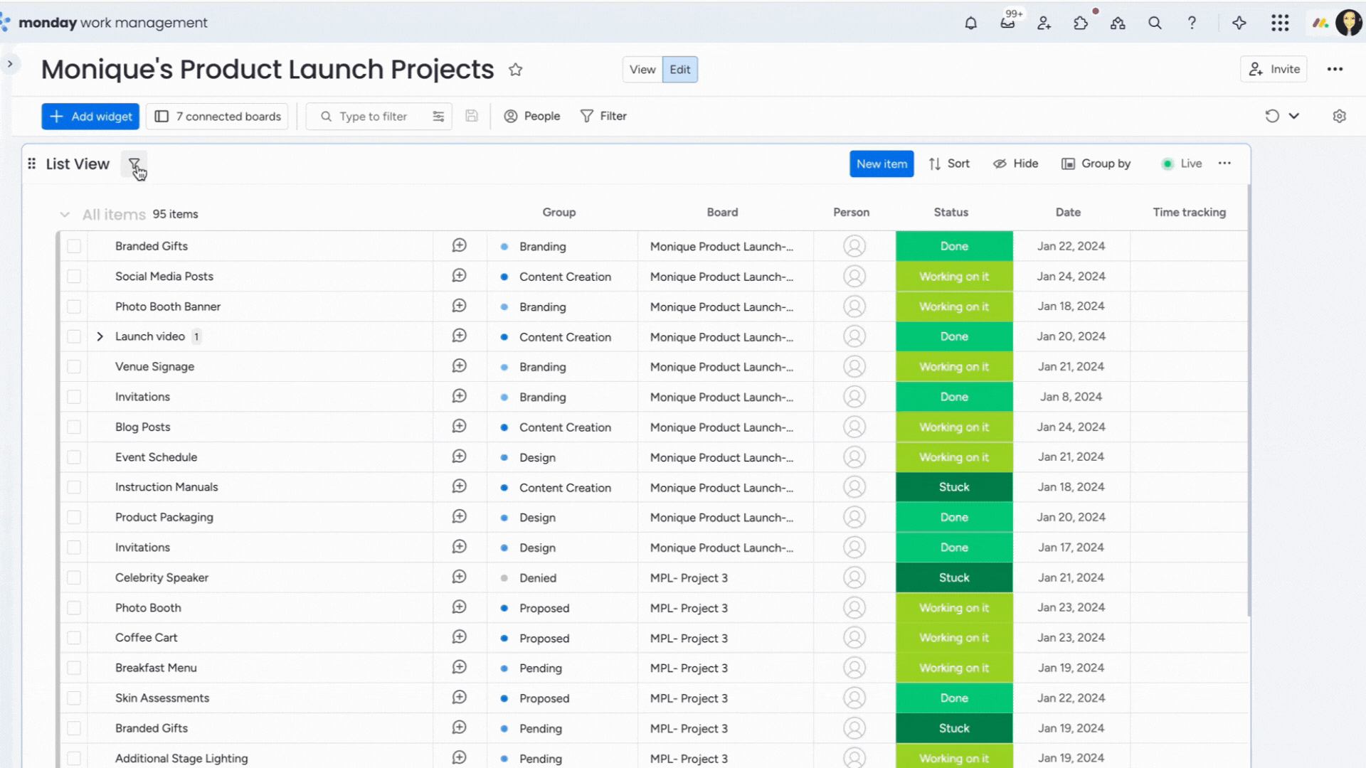 Insights- Filter on List View Widget.gif
