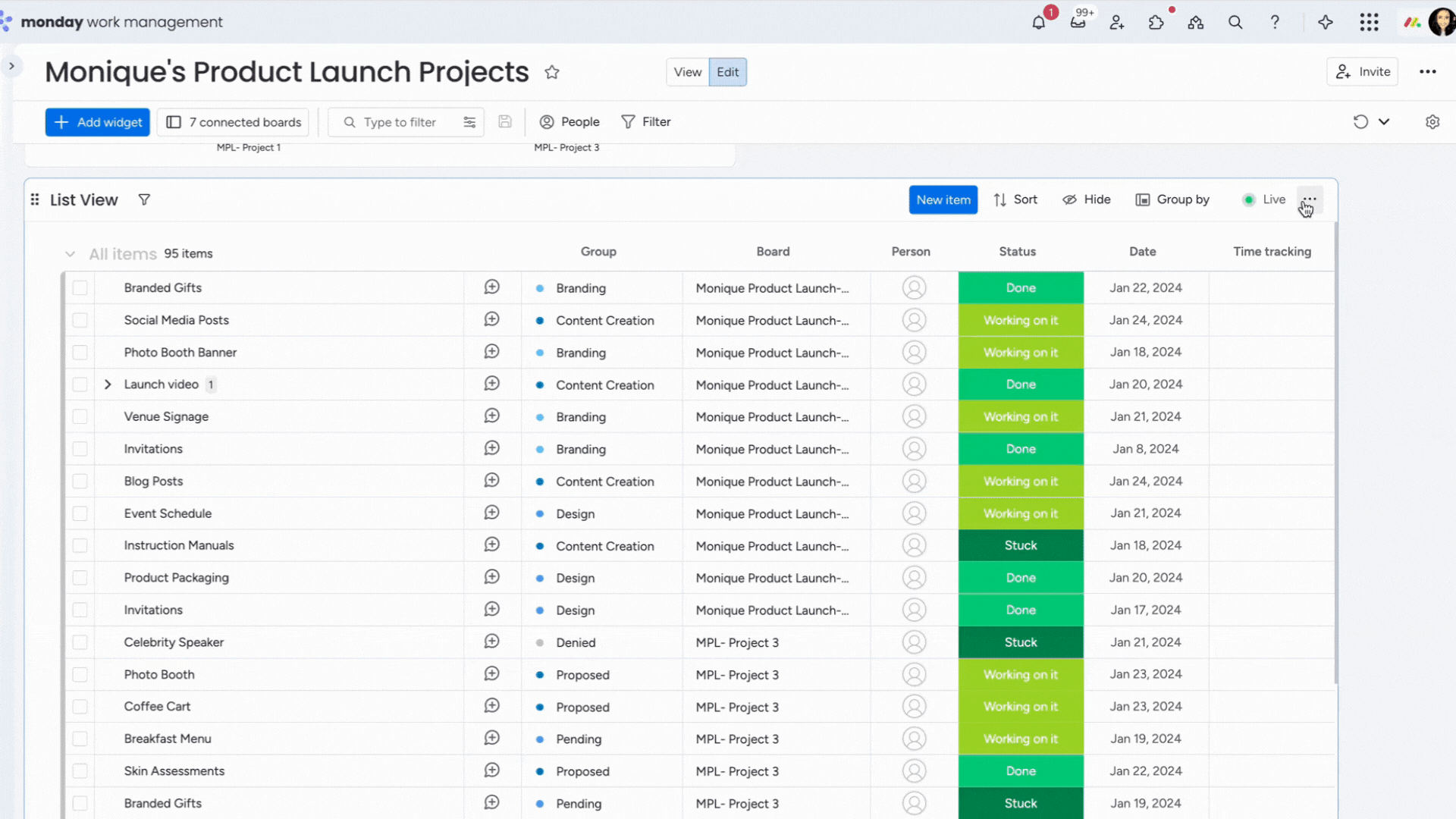 Insights- Open List View Widget Settings.gif