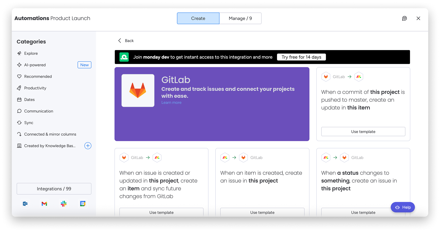 GitLab Integration – Support