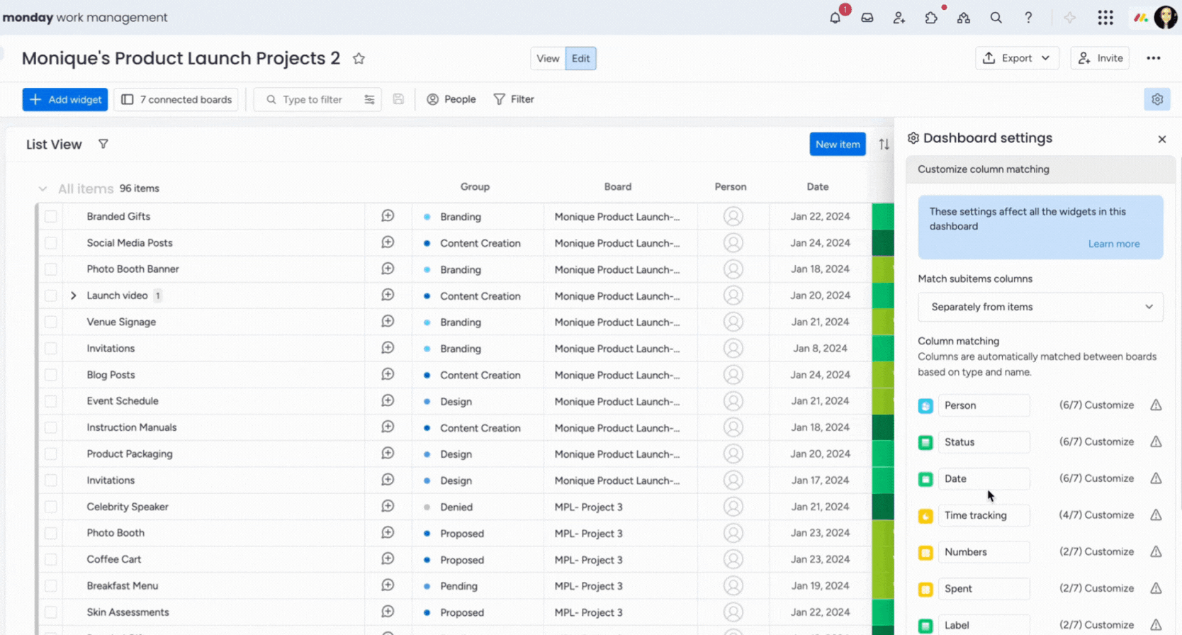 BC- Column Matching List View Widget.gif