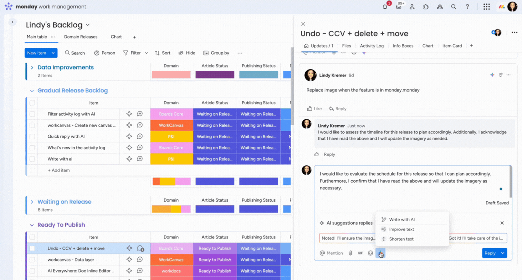 P&I- Write Update with AI Reply.gif