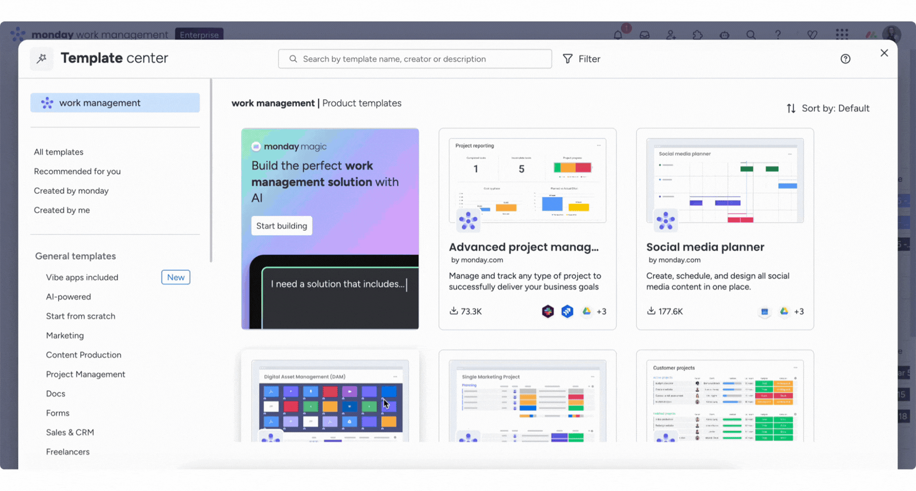 monday.com templates – Support