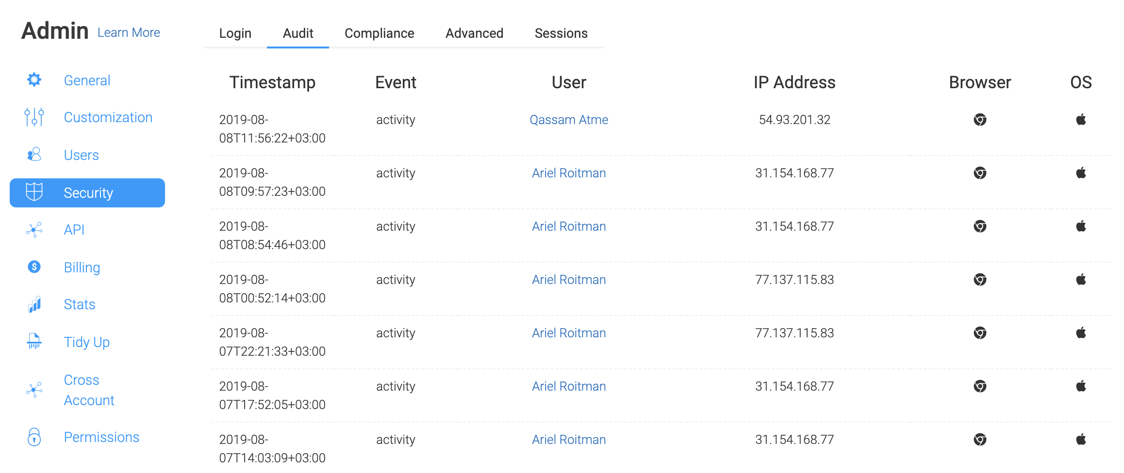 use osquery to check audit logging policy