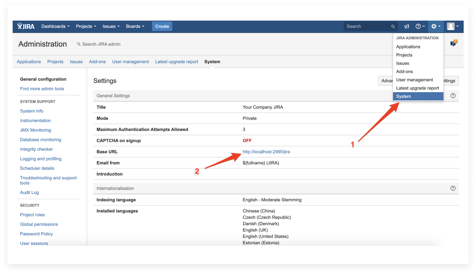 jira client url