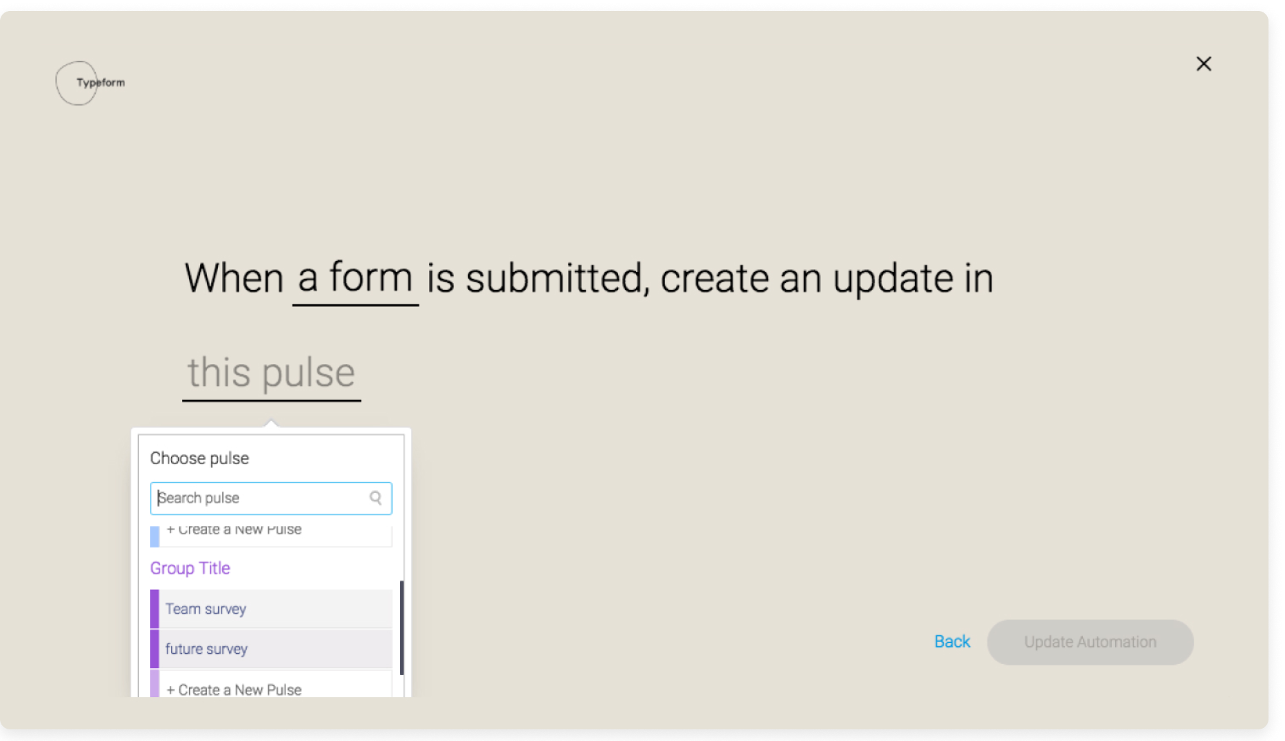 Typeform Integration Support