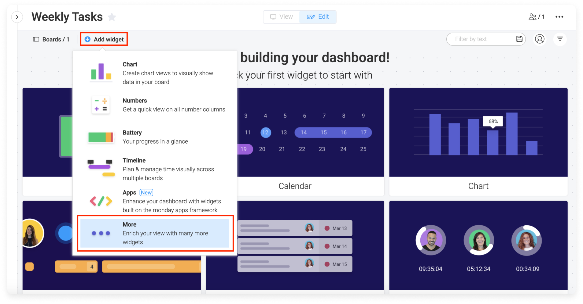 Table widget