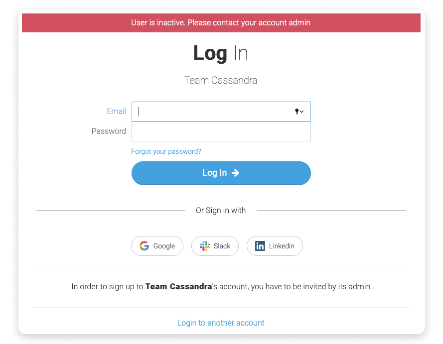 I can't log in to my account – Support