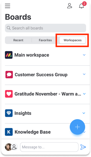 workspaces app