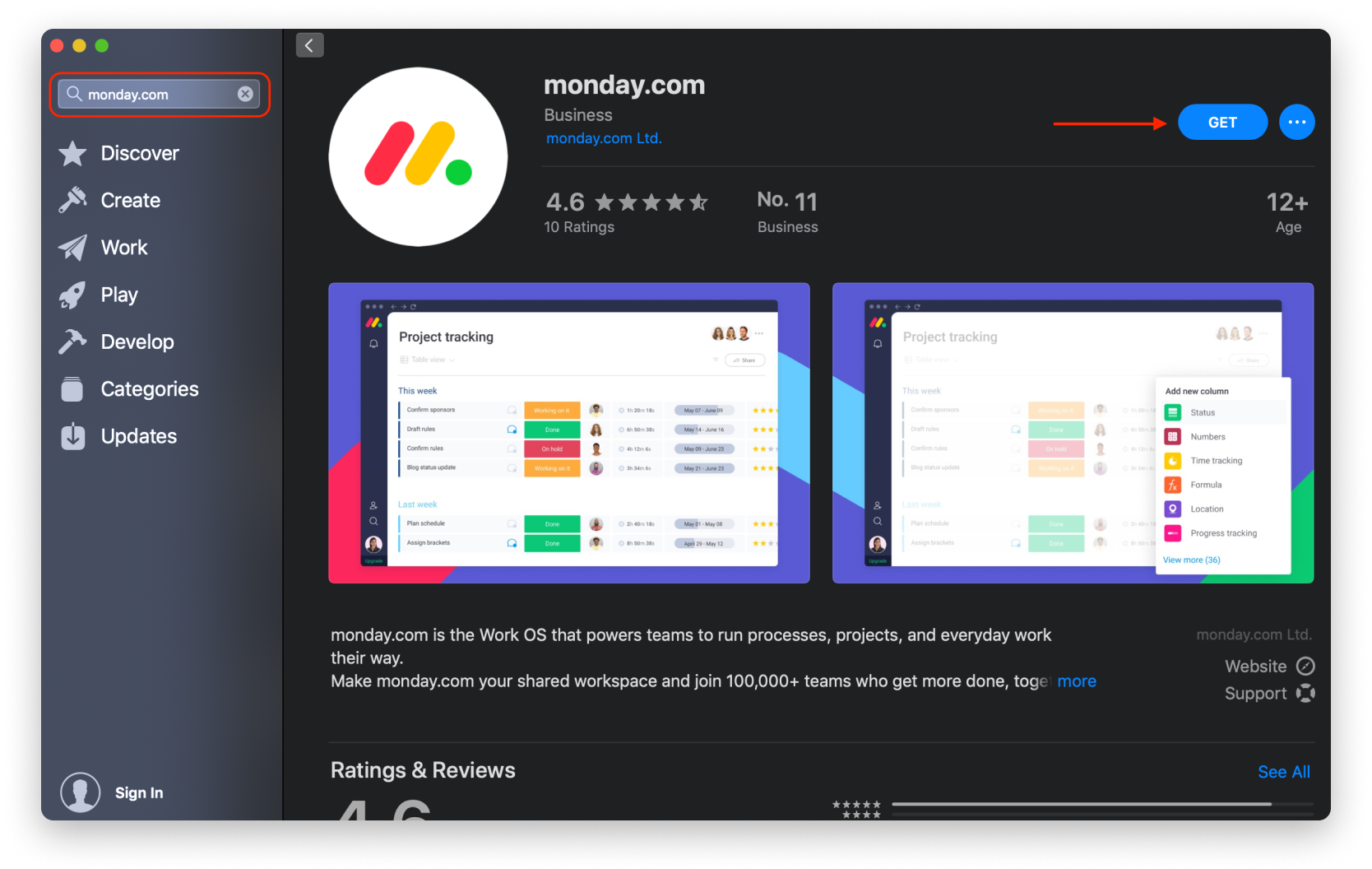 monday .com desktop app