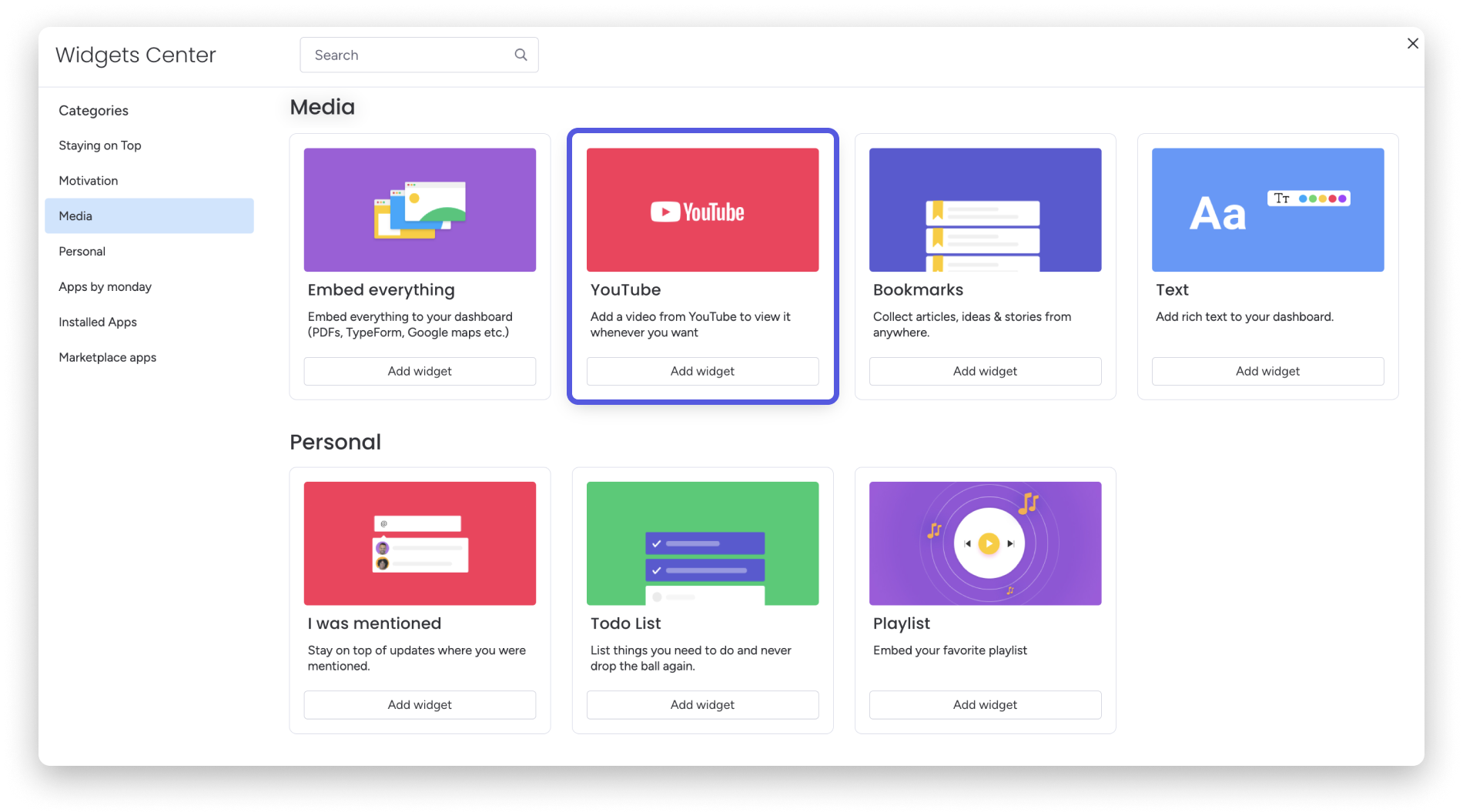 Dashboard Add YouTube Widget.png