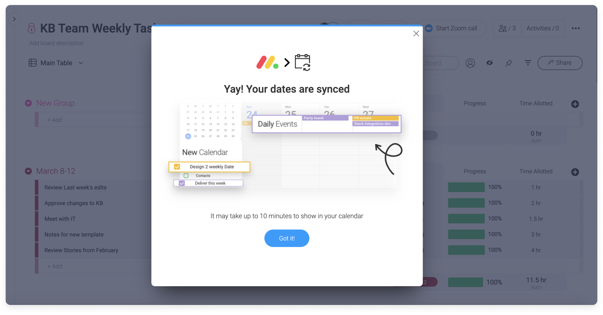 Google Calendar Integration – Support
