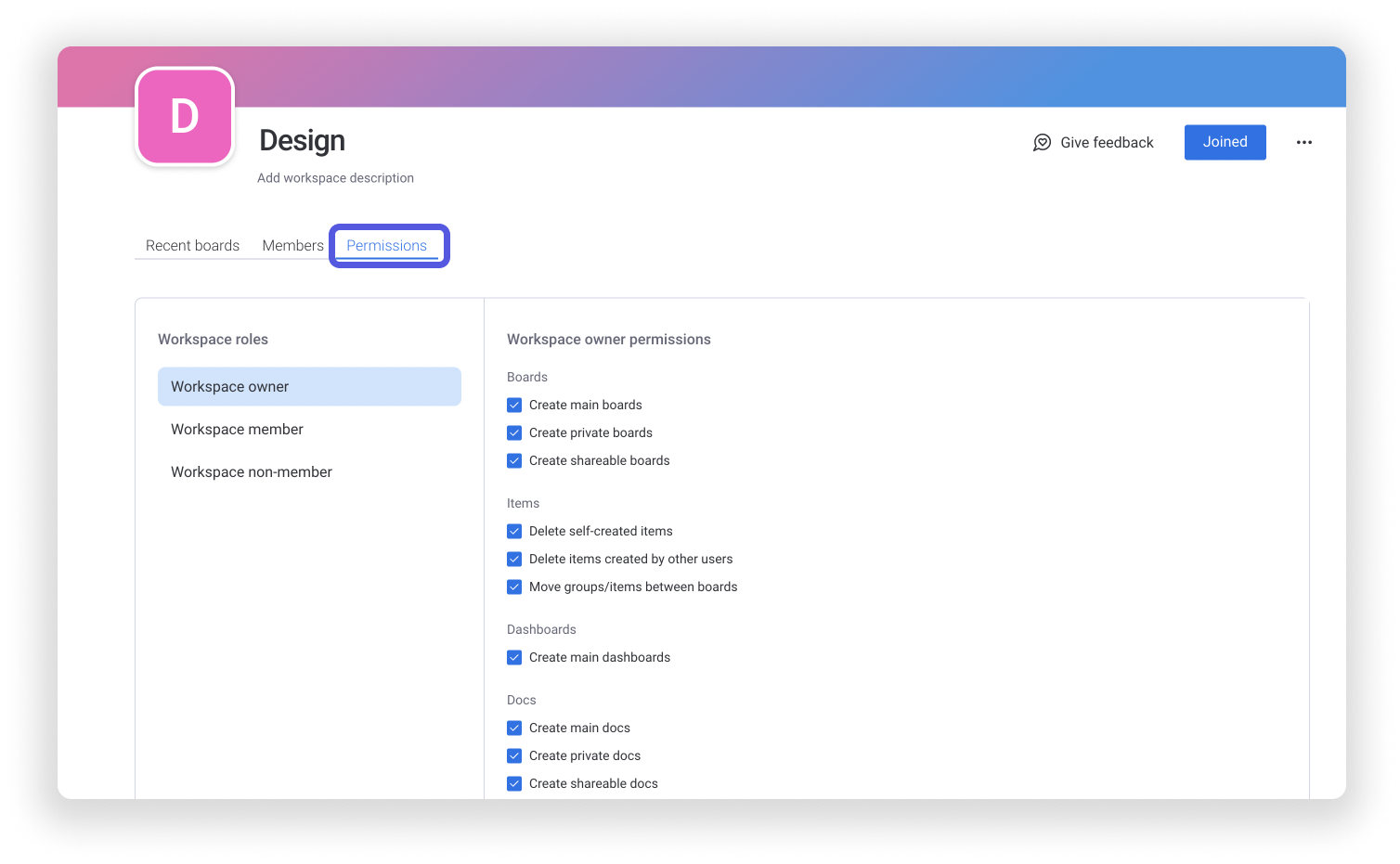 Permissions on monday.com – Support