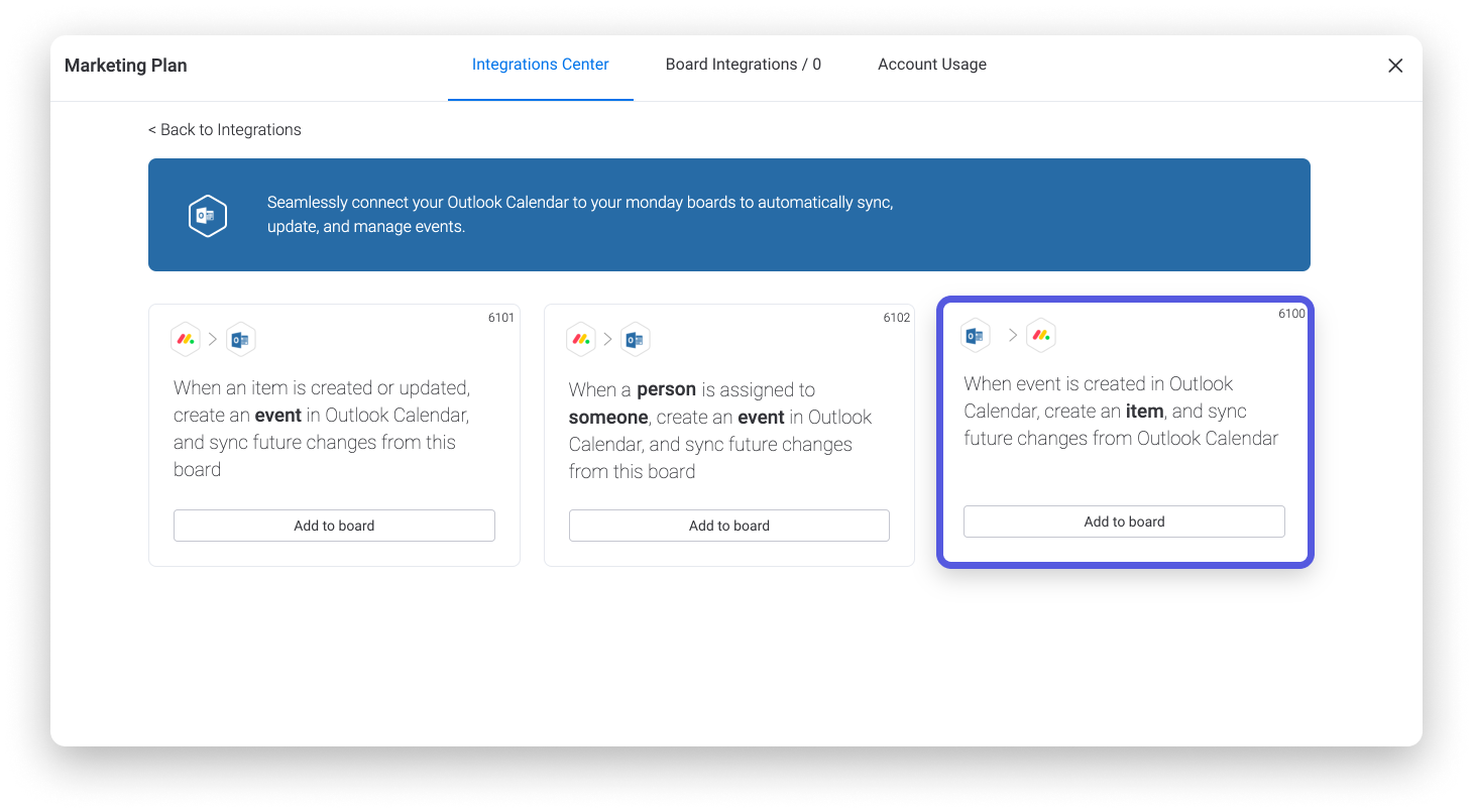 Outlook Calendar Integration Support