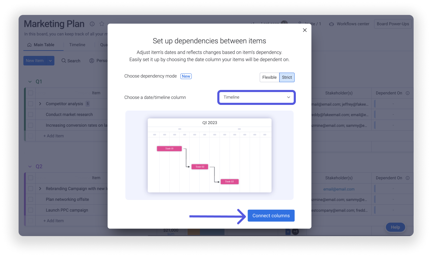 Dependencies on monday.com – Support