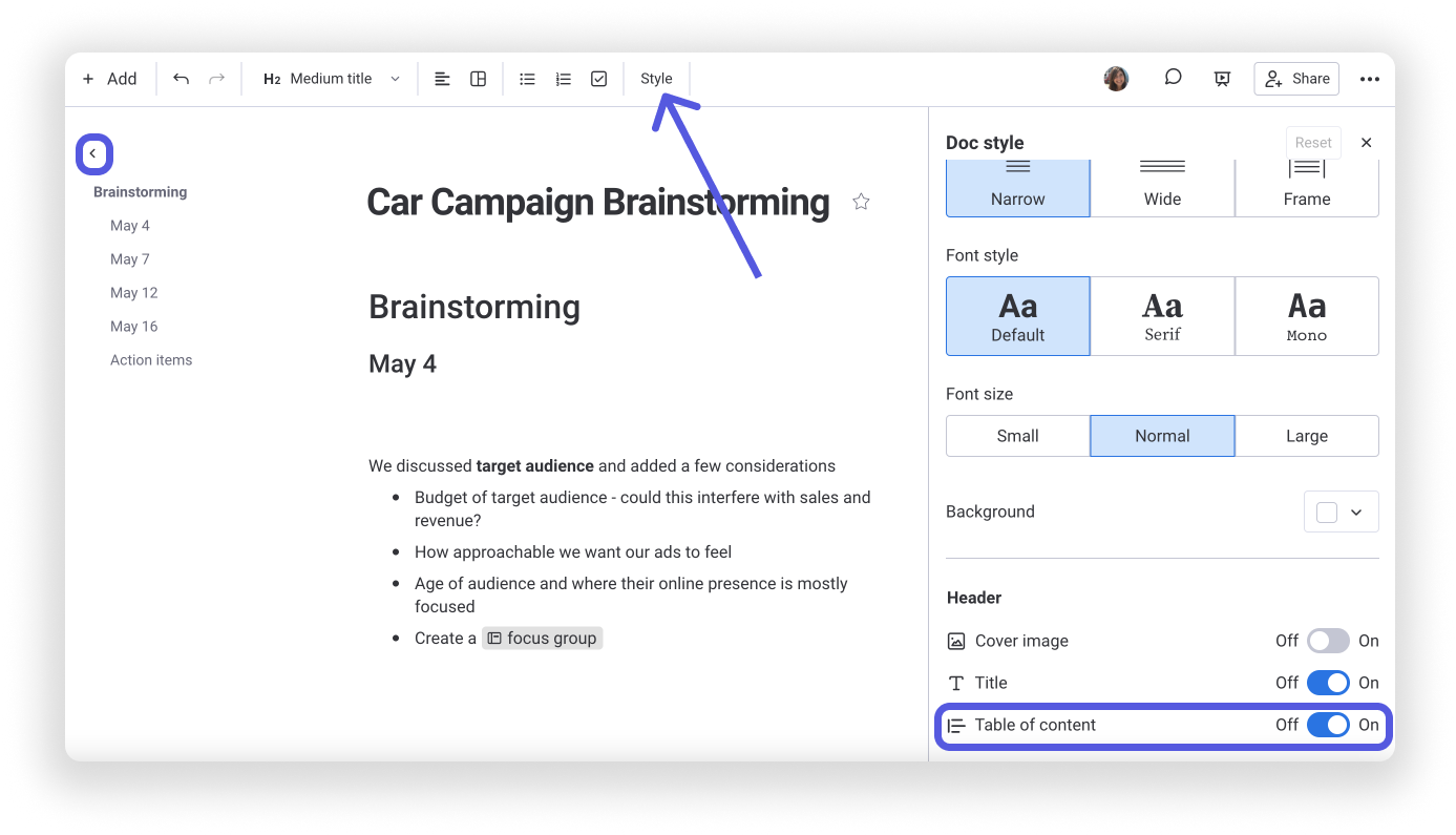 monday Workdocs – Support